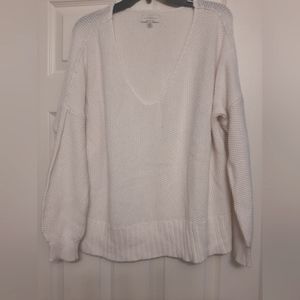 Lucky Brand V Neck knit sweater large
